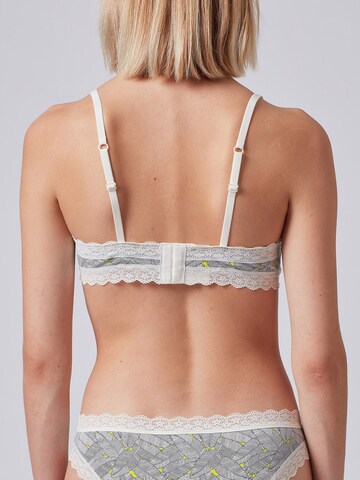 Skiny Triangle Bra in Grey