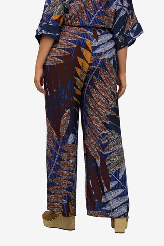 Ulla Popken Wide leg Broek in Blauw