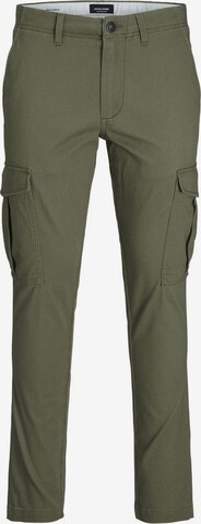 Pantalon cargo Jack & Jones Plus en vert : devant