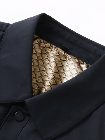 ALLTHEMEN Winter Jacket 'Rautenstich' in Blue