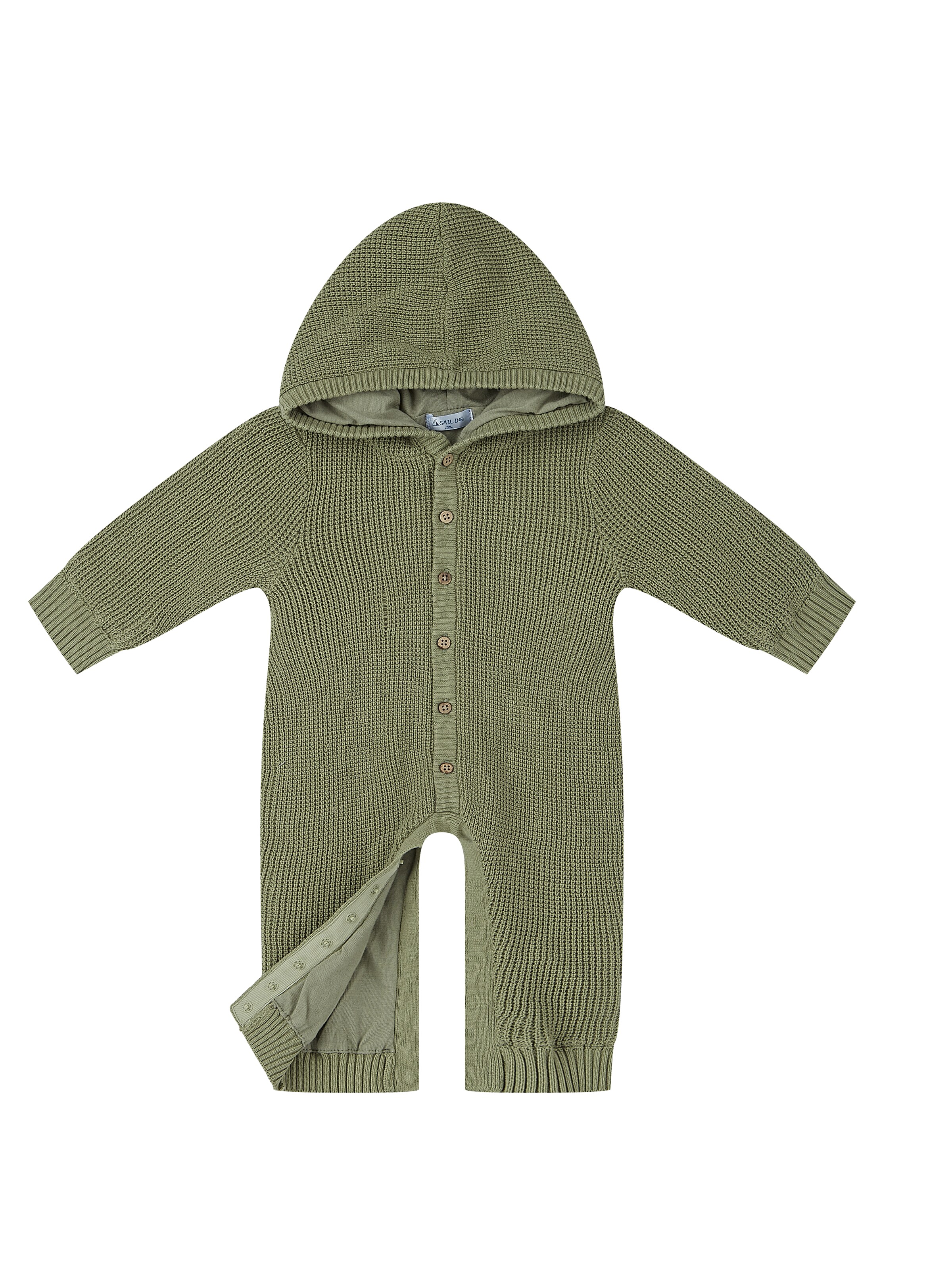 Sailing Romper/Bodysuit in Green, Item view