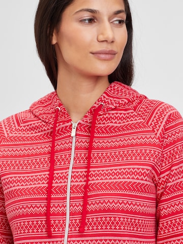 s.Oliver Zip-Up Hoodie in Red