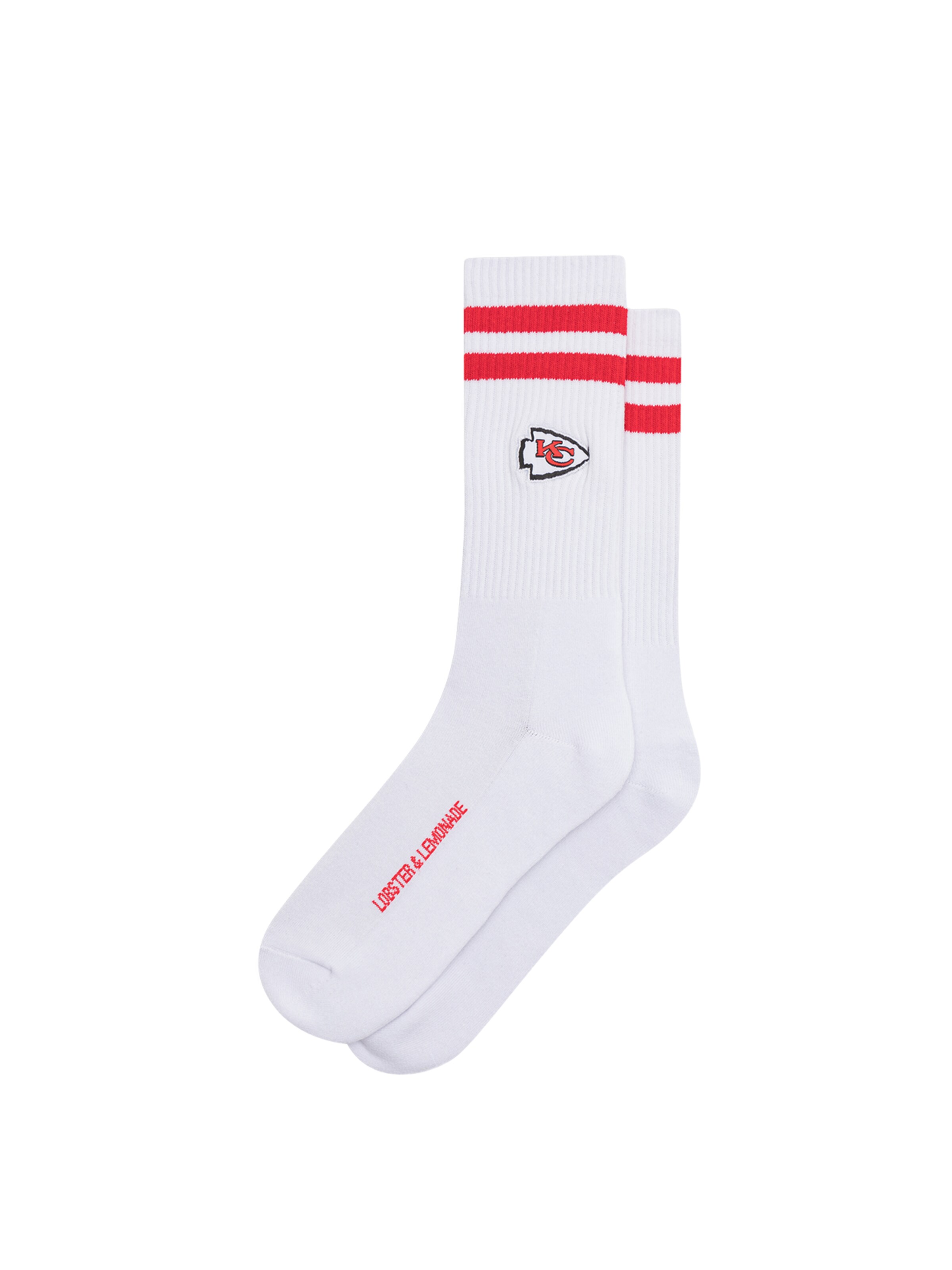 Lobster & Lemonade Sportsocken 'Chiefs'‌‌‌‌‌‌‌ in Rot: Vorderseite