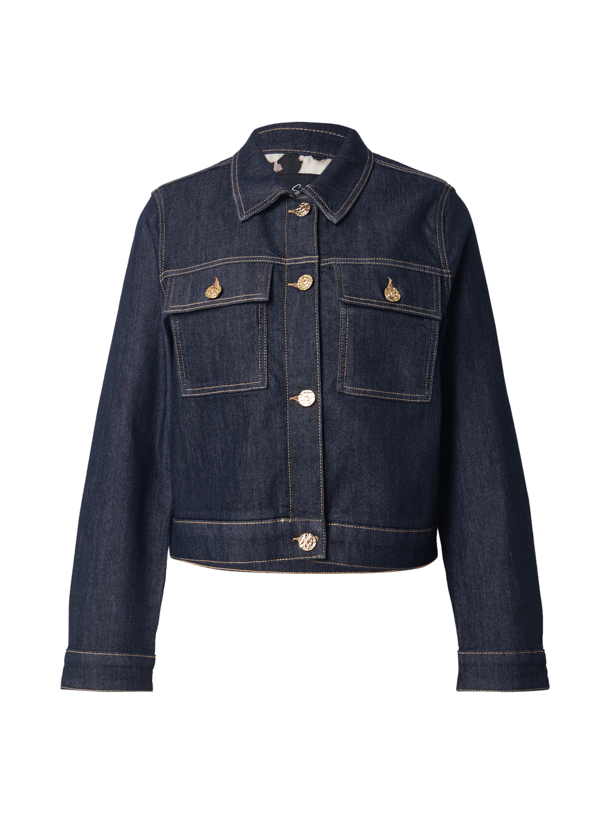 s.Oliver BLACK LABEL Демисезонная куртка в Синий: спереди