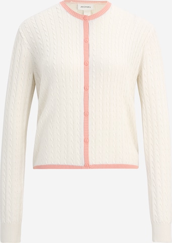 Monki Kardigan w kolorze biały: przód