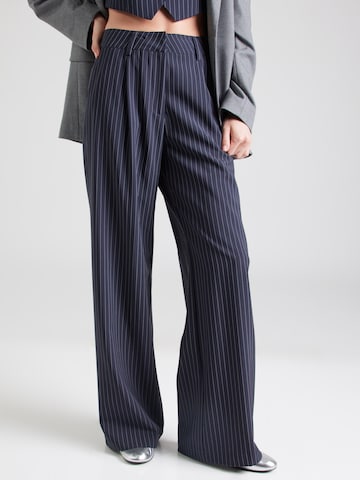 19V69 ITALIA Wide Leg Hose 'Florence' in Blau: Vorderseite