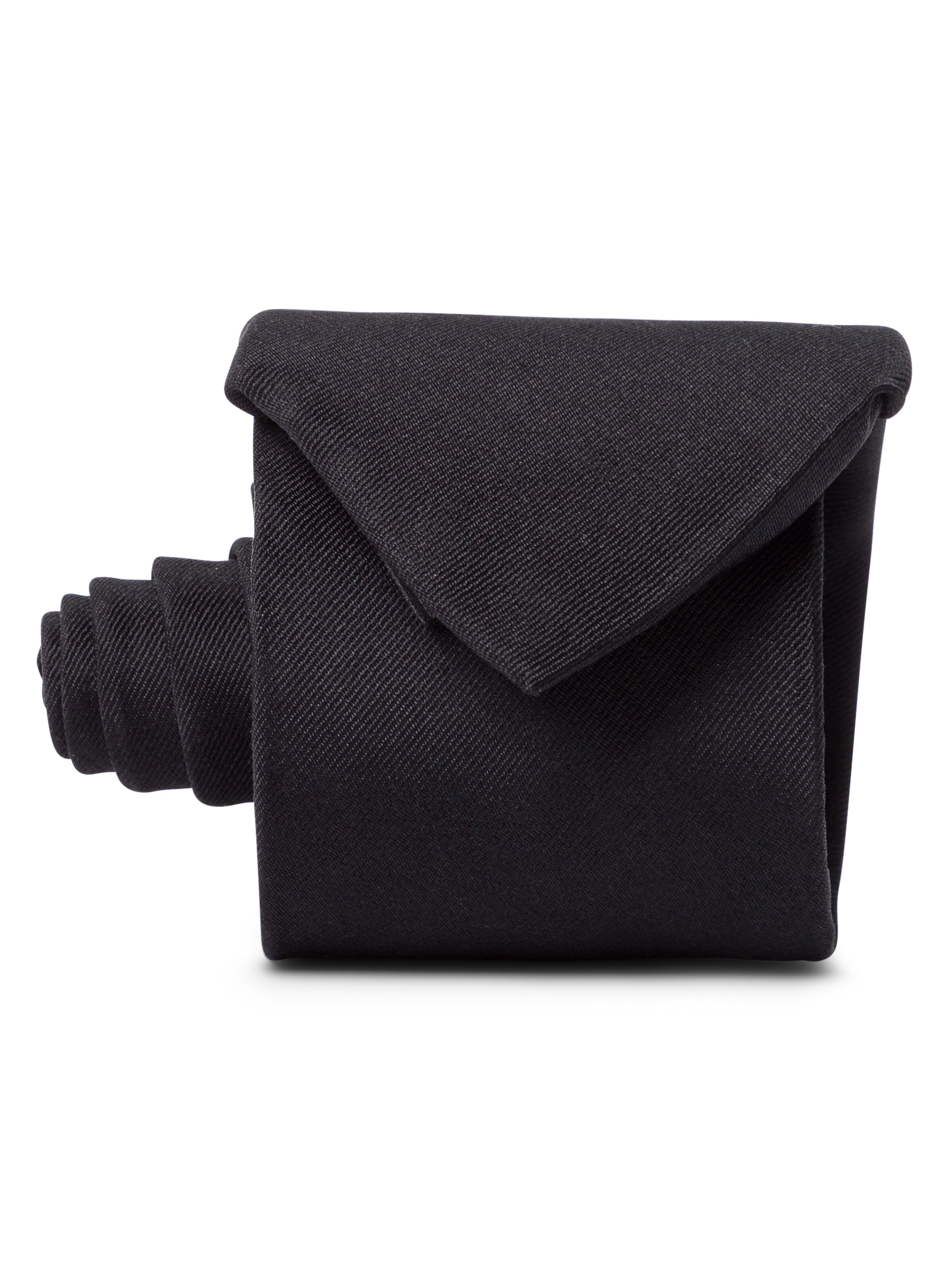 Andrew James Tie in Black: front