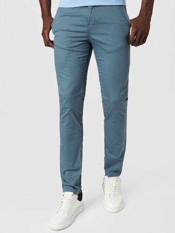 SCOTCH & SODA Slim fit Chino Pants 'Stuart' in Blue: front