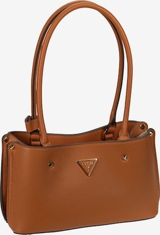 GUESS Shoulder Bag 'Meridian II' in Brown: front