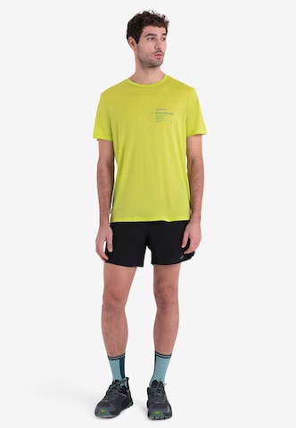 ICEBREAKER - Camisa funcionais 'Tech Lite III' em amarelo