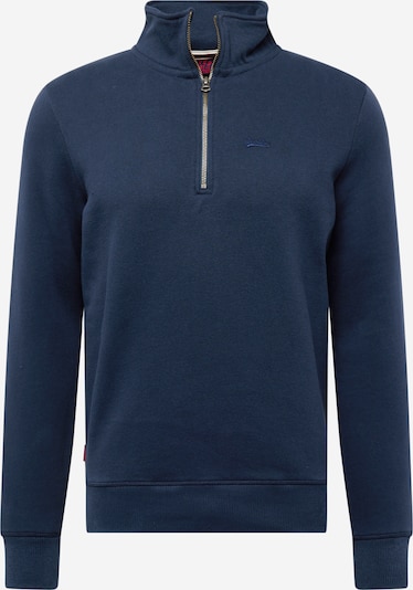Superdry Sweat-shirt 'ESSENTIAL' en bleu marine, Vue avec produit