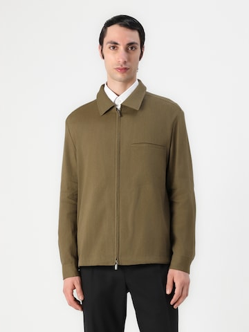 BOSS Black Jacke 'P-Carper' in Grün: Vorderseite