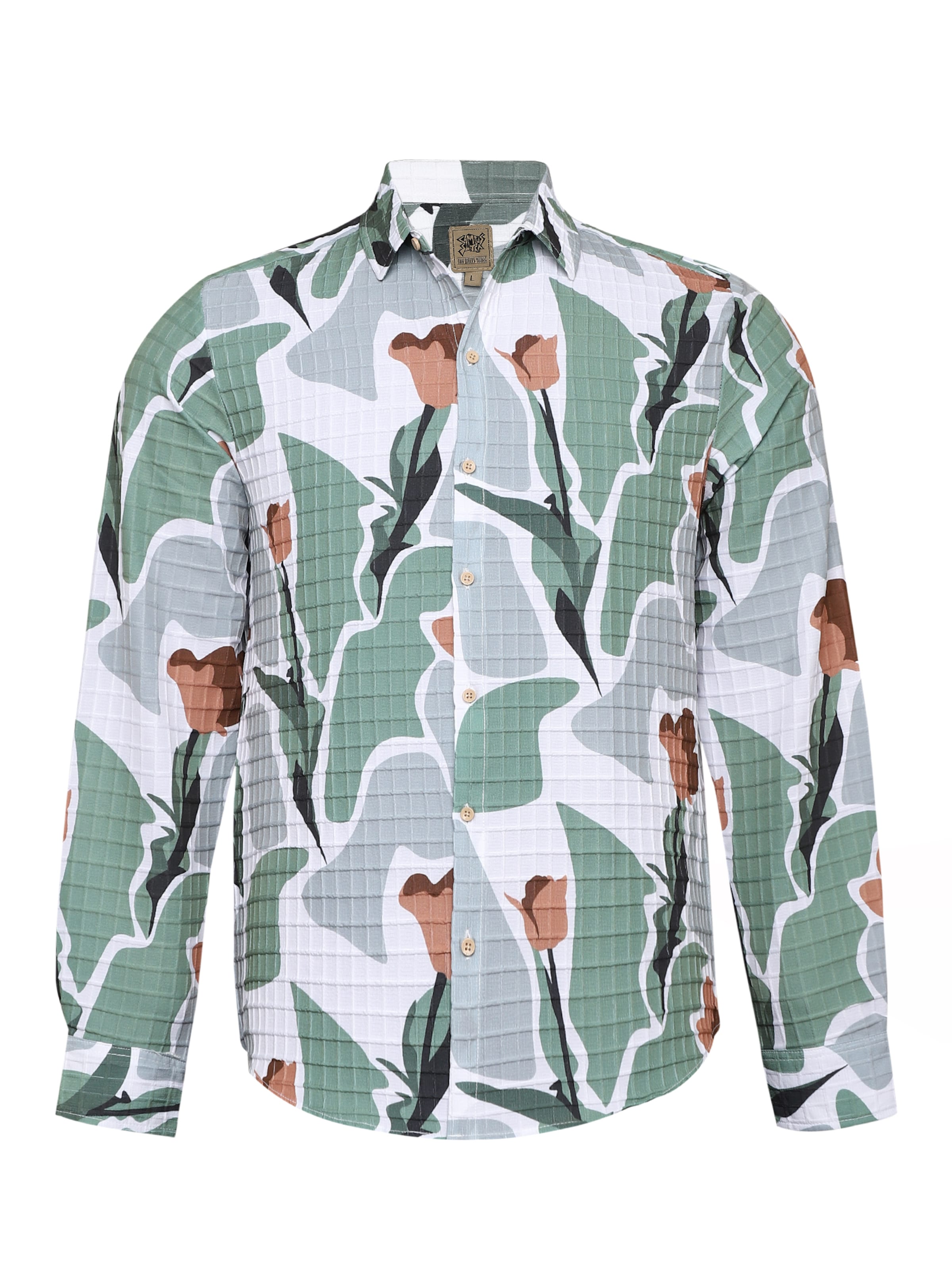 Campus Sutra Rovný strih Košeľa 'Lilliana' - Biela: predná strana