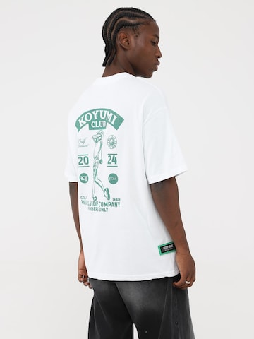 Koyumi Shirt 'Backspin' in White: front