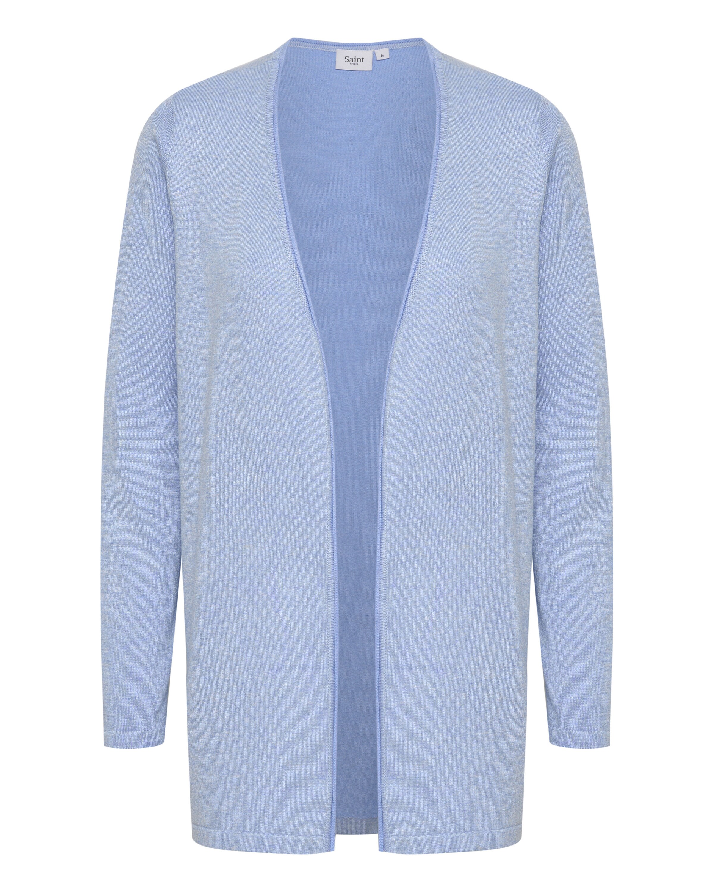 SAINT TROPEZ Knit Cardigan in Blue: front