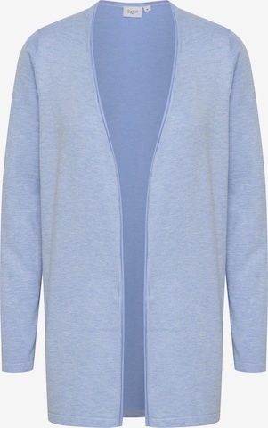 SAINT TROPEZ Knit Cardigan in Blue: front