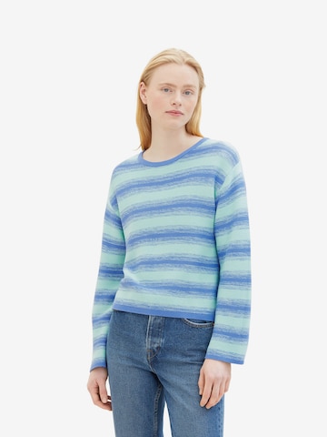 TOM TAILOR DENIM Pullover in Blau: predná strana