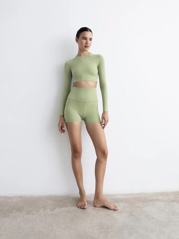 MyLibi Skinny Leggings 'Short Selkis Light Green' in Green