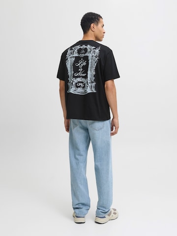 JACK & JONES - Camisa 'JORWINGED GALLERY' em preto