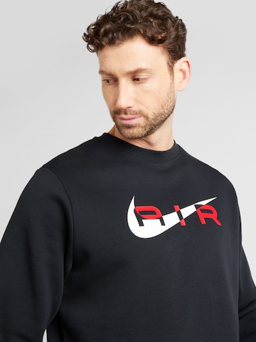 Nike Sportswear Sweatshirt 'AIR' in Zwart