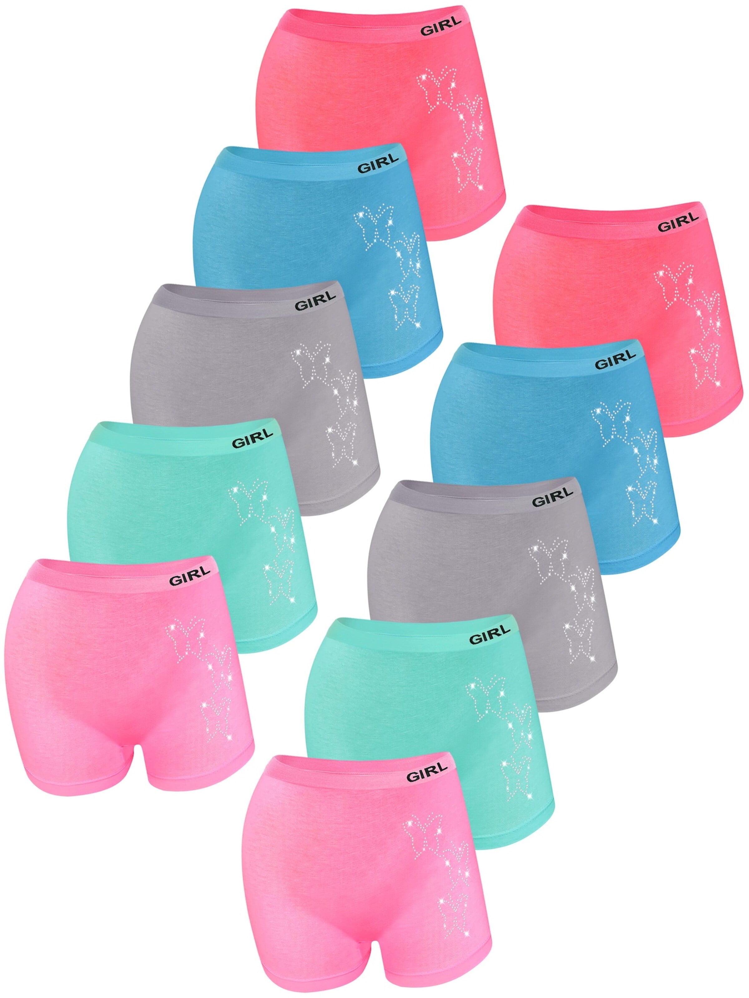 LOREZA Onderbroek 'Mädchen Pantys Sara' in Gemengde kleuren: voorkant