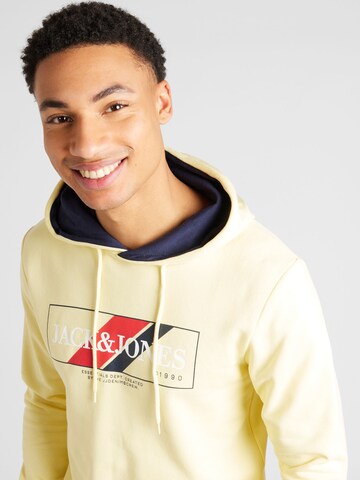 JACK & JONES Sweatshirt 'LOOF' in Geel