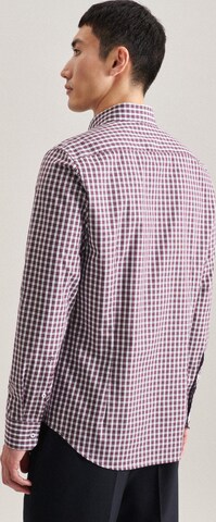 SEIDENSTICKER Slim fit Zakelijk overhemd ' Shaped ' in Rood