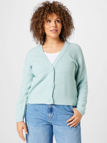 Cardigan 'Esly' ONLY Carmakoma en bleu : devant