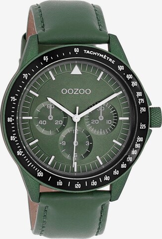 OOZOO Analog Watch in Green: front