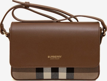 BURBERRY - Bolso de mano 'New Hampshire Shoulder Bag 20x6x13 cm' en marrón: frente
