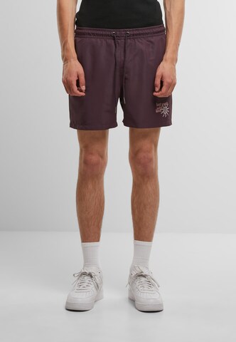Regular Shorts de bain 'With Love' Lost Youth en violet