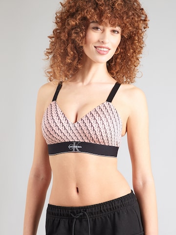 Bustier Soutien-gorge Calvin Klein Underwear en rose : devant