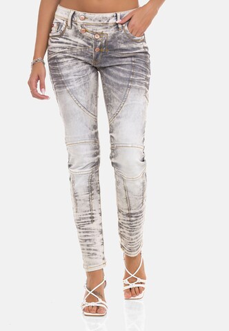 CIPO & BAXX Slimfit Jeans in Grau: predná strana