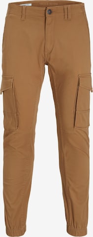 JACK & JONES Cargobroek 'PAUL FLAKE' in Bruin: voorkant