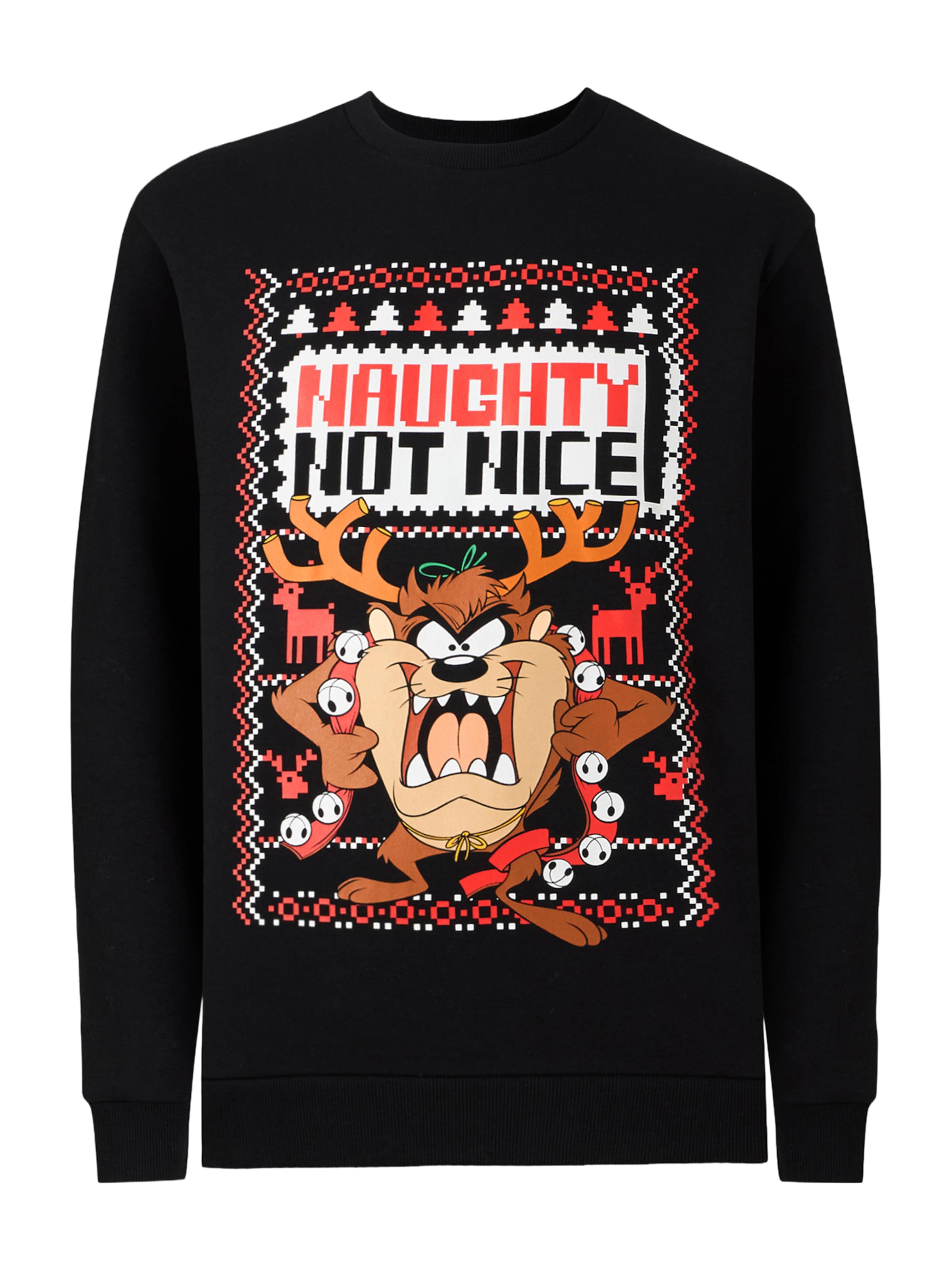 Only & Sons Μπλούζα φούτερ 'ONSXMAS' σε μαύρο: μπροστά