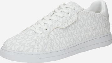 Michael Kors - Zapatillas deportivas bajas 'KEATING' en blanco: frente