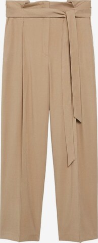 Loosefit Pantalon à pince 'Camelia' MANGO en beige : devant