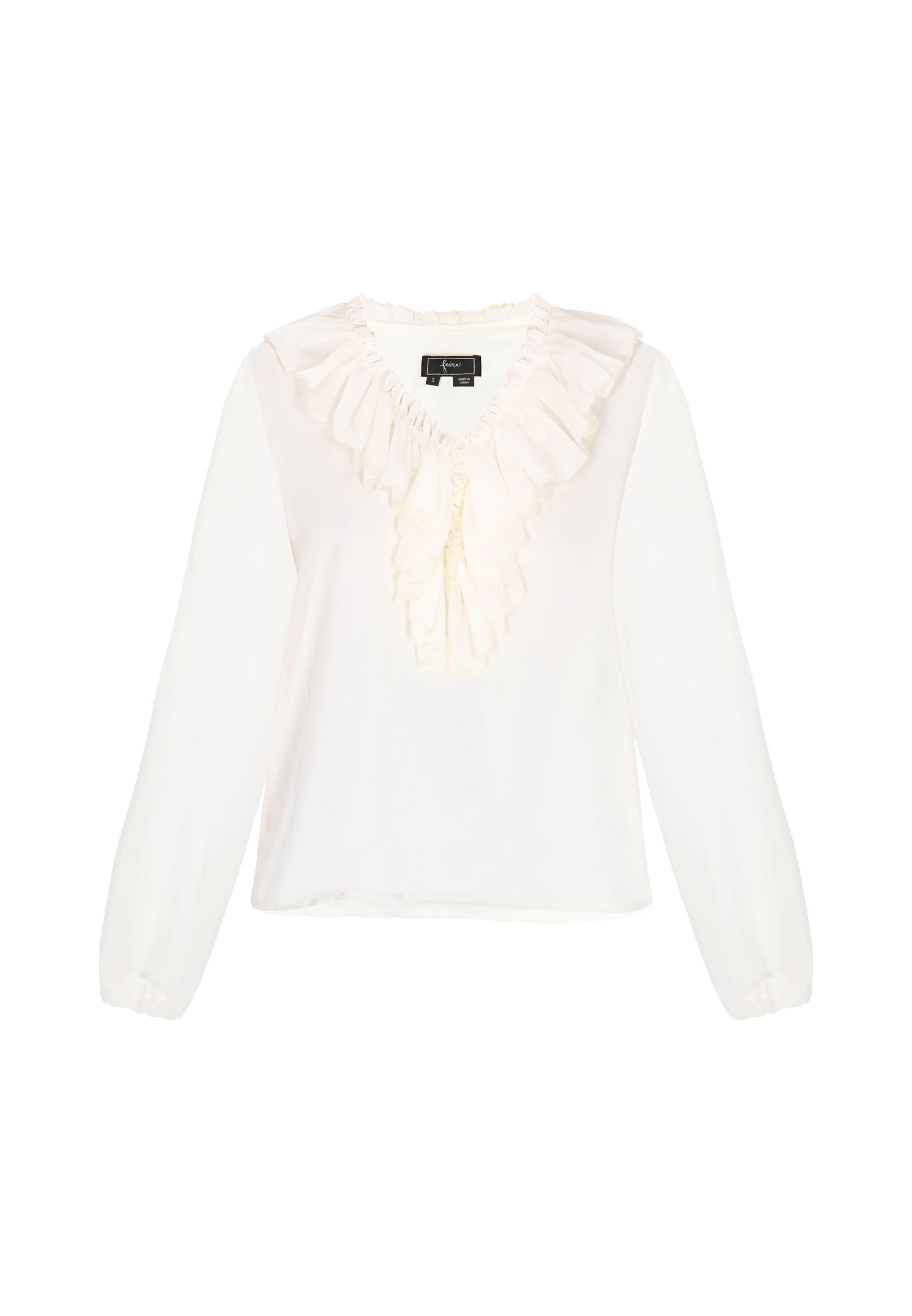 faina - Blusa en blanco: frente