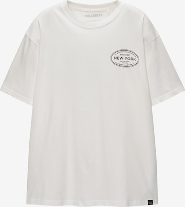 Pull&Bear T-Shirt in Weiß: predná strana