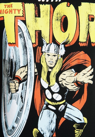 LOGOSHIRT Shirt 'Thor For Asgaaard' in Zwart