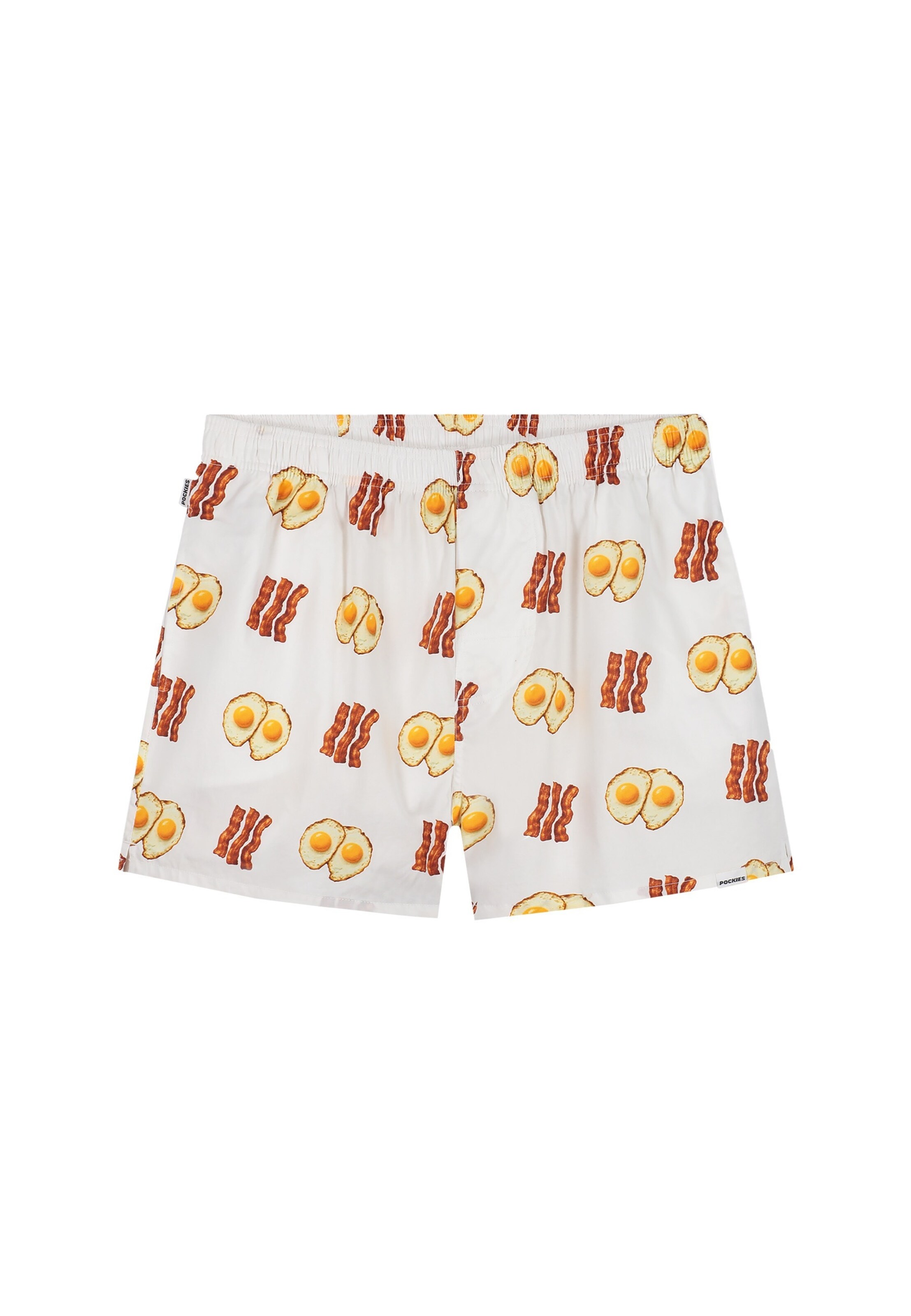 Boxers 'Breakfast' Pockies en blanc : devant