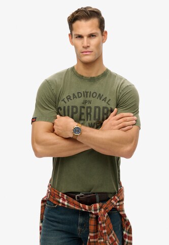 Superdry Shirt in Green: front