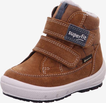 SUPERFIT Snow Boots 'Groovy' in Brown: front