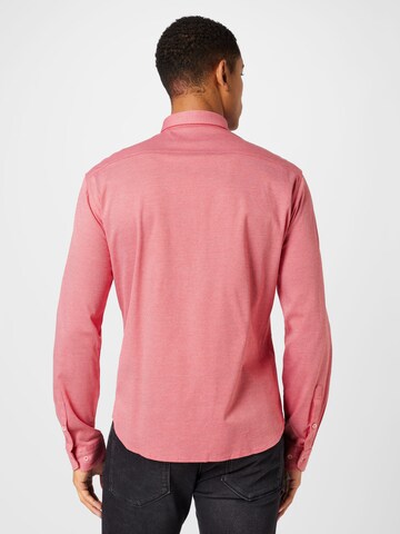 BOSS Slim fit Overhemd 'BIADO' in Rood