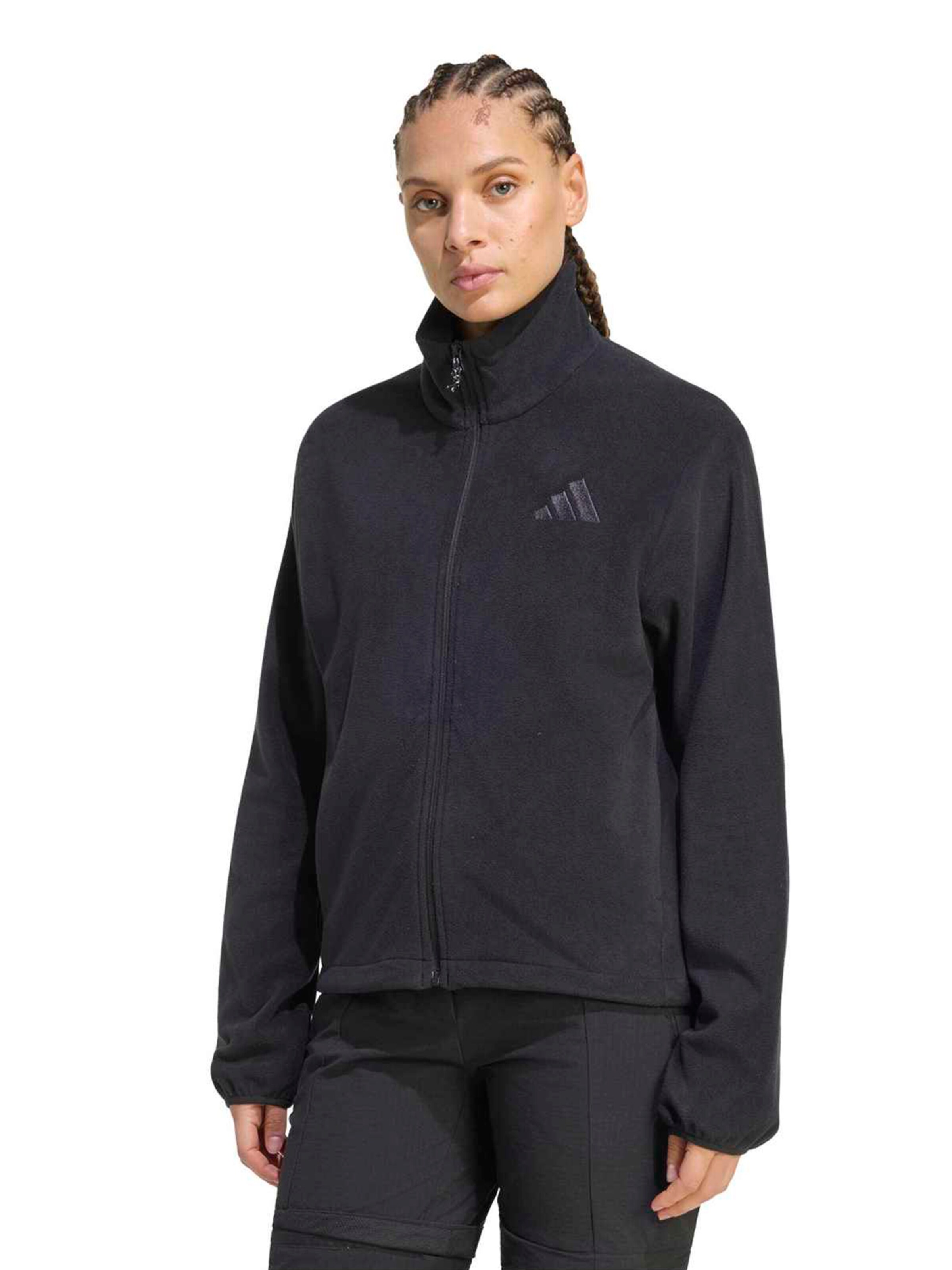 ADIDAS TERREX - Casaco de velo funcional em preto: frente