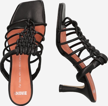 BRONX Sandals 'Ros-ey ' in Black