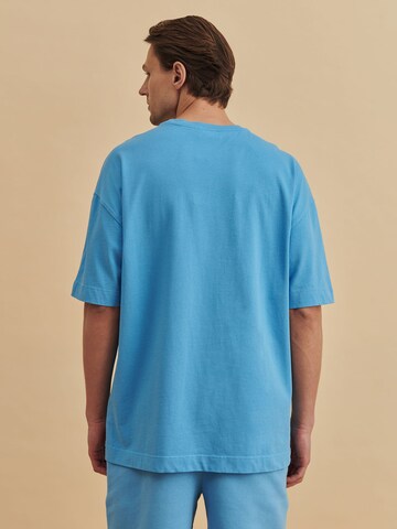 DAN FOX APPAREL TShirt 'Erik' in Blau