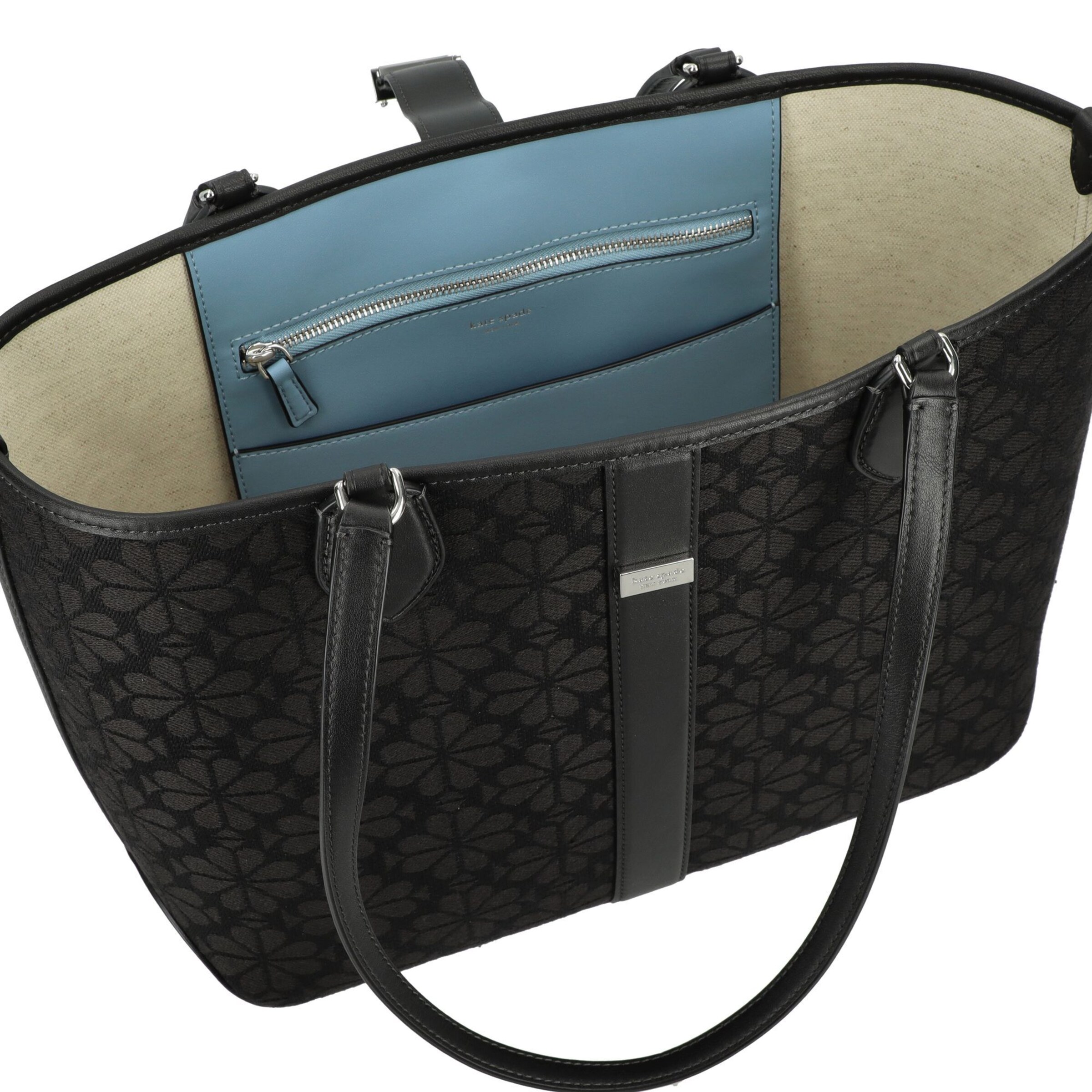 Kate Spade Shopper 'Spade Flower Jacquard Medium Open Tote' - Čierna