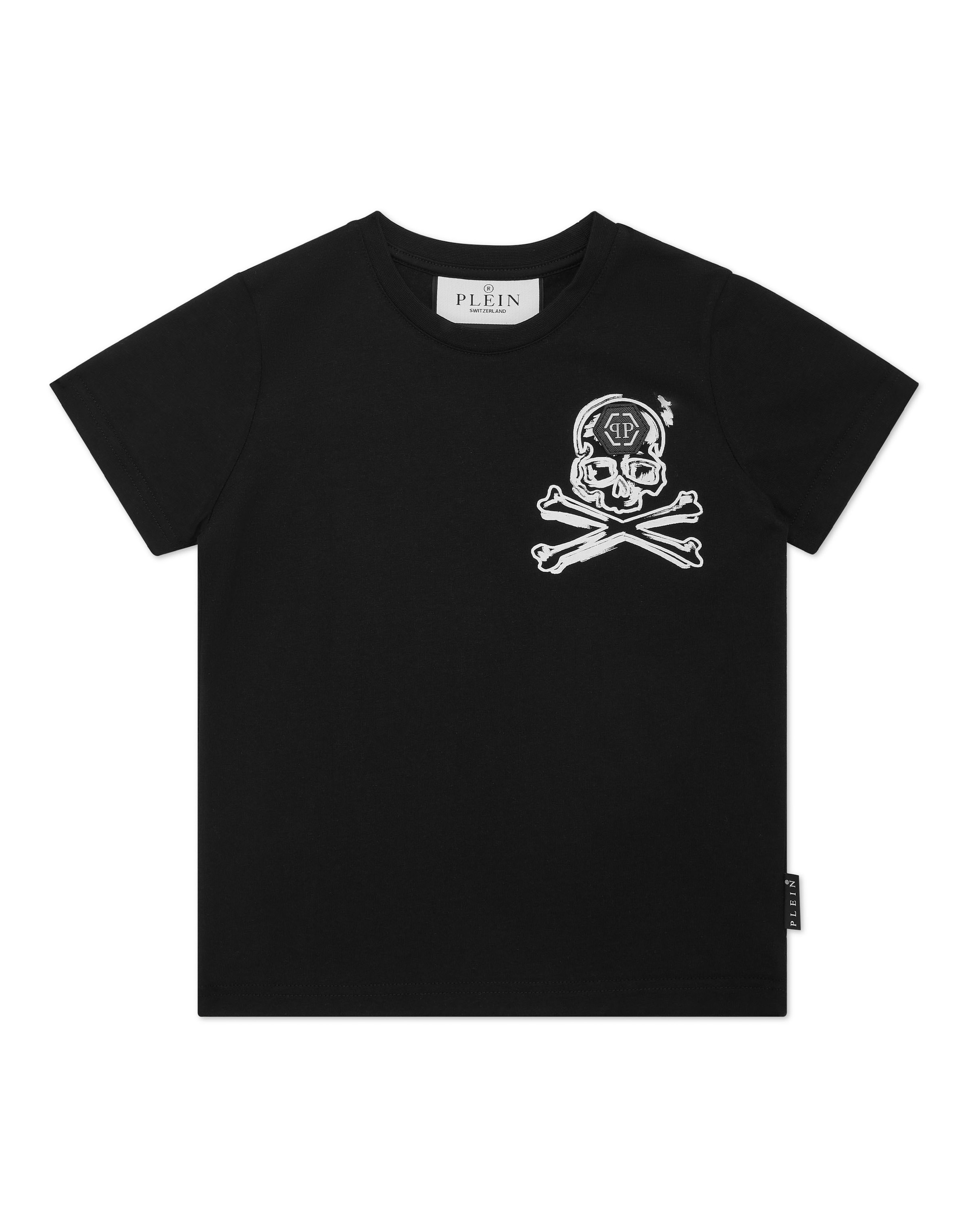 Philipp Plein Shirt 'Skull' in Zwart: voorkant