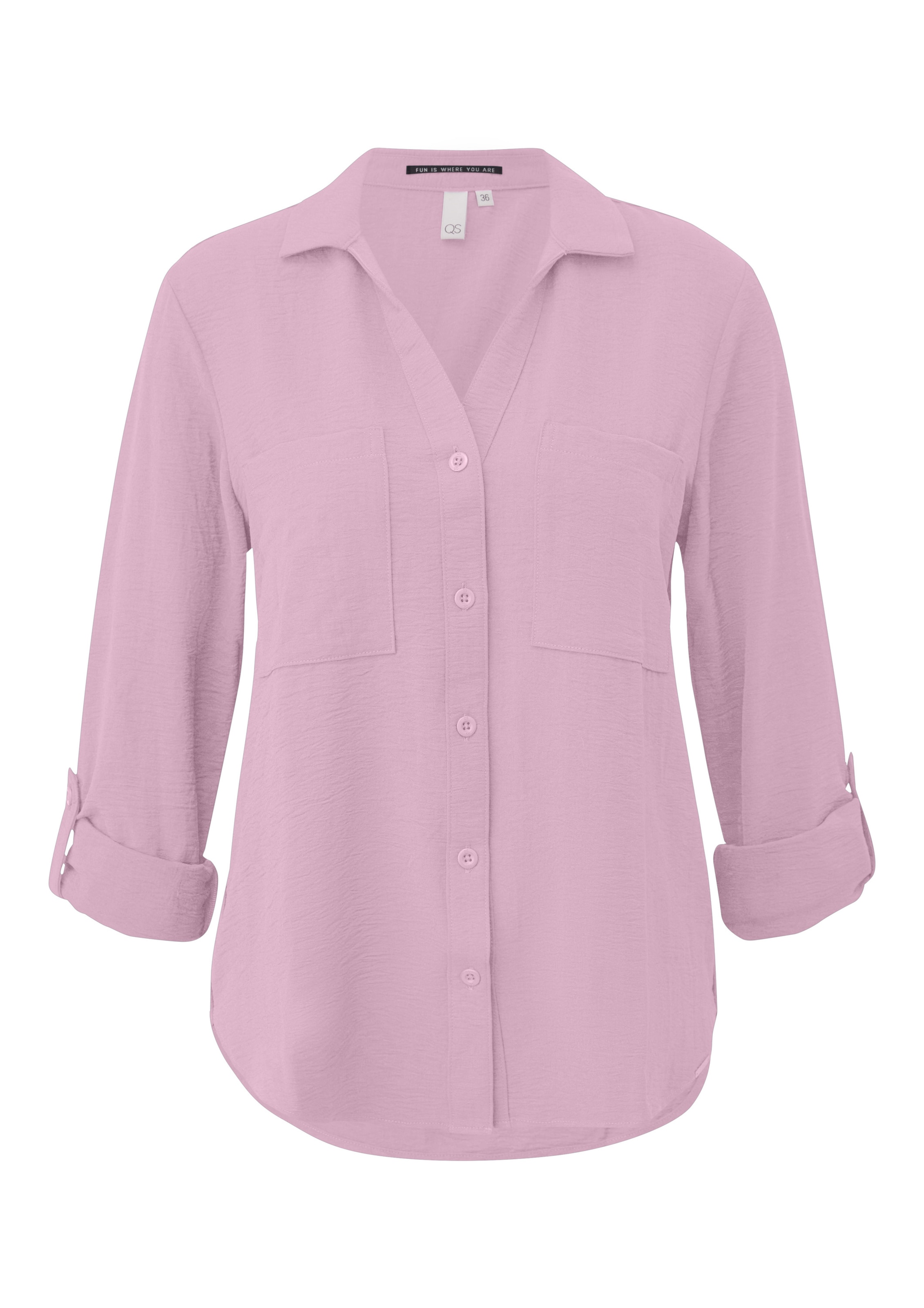 rozā QS Blūze: no priekšpuses